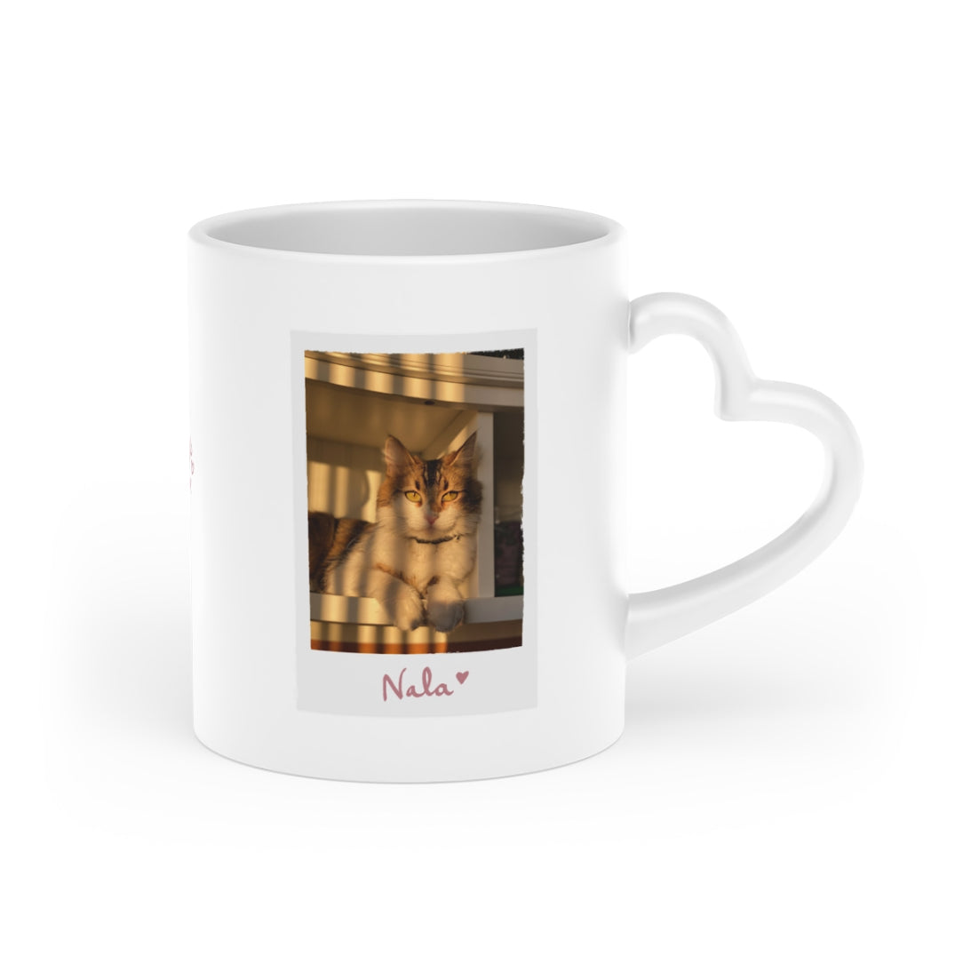Customizable heart mug
