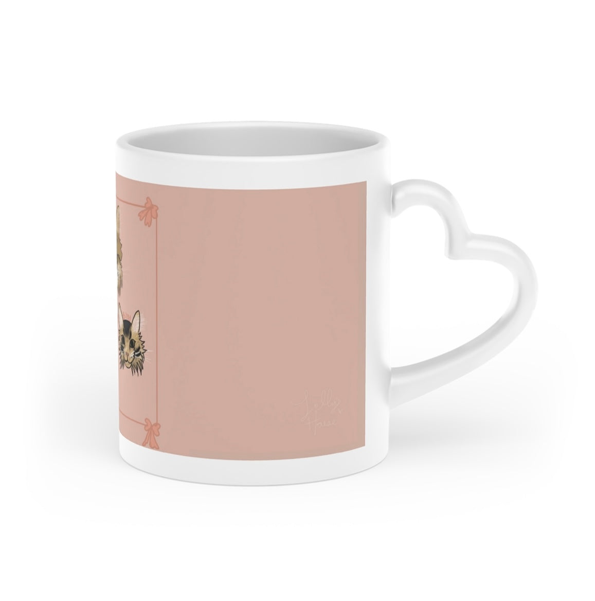 Customizable heart mug